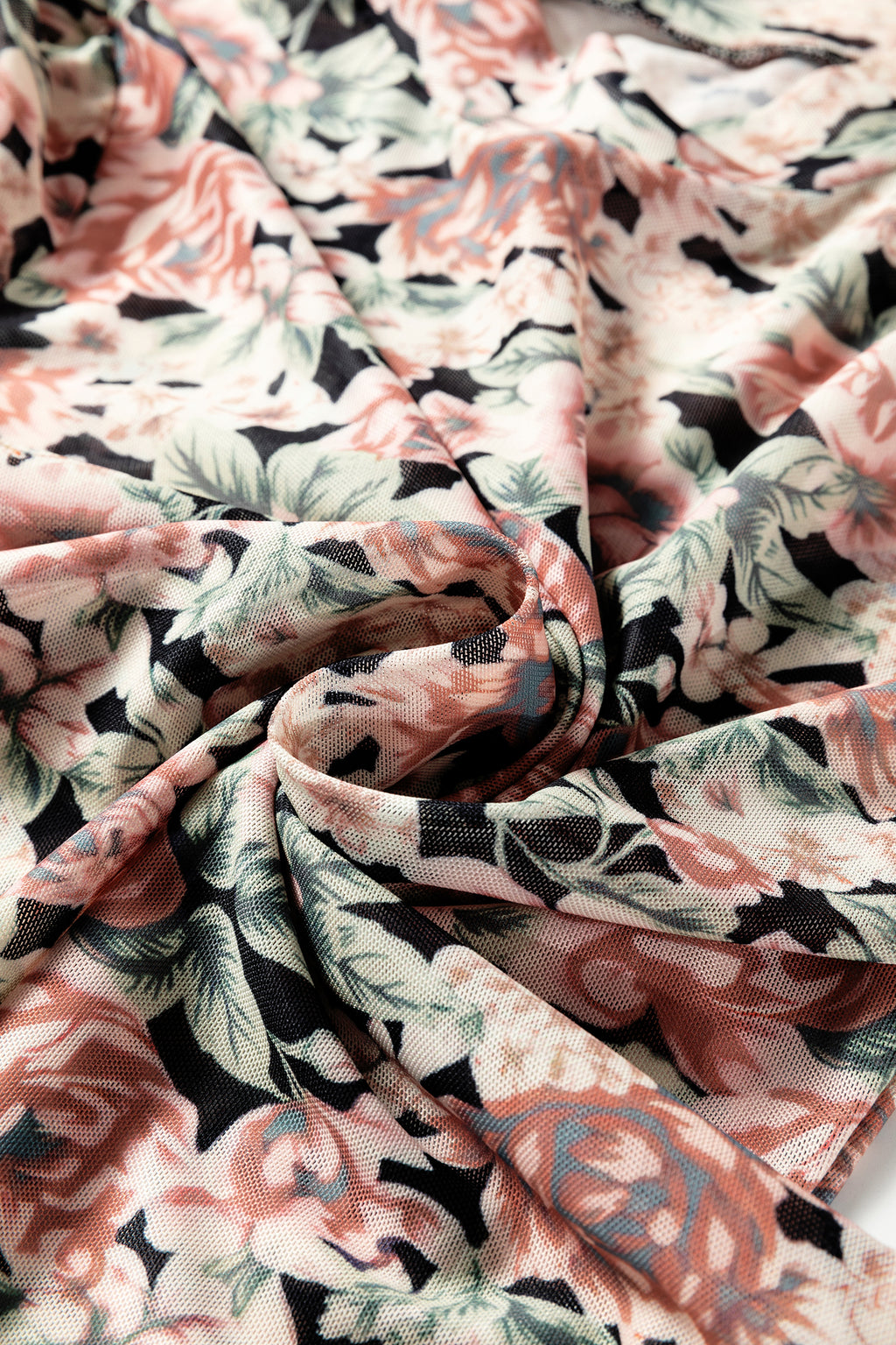 Floral Mesh Long Sleeve