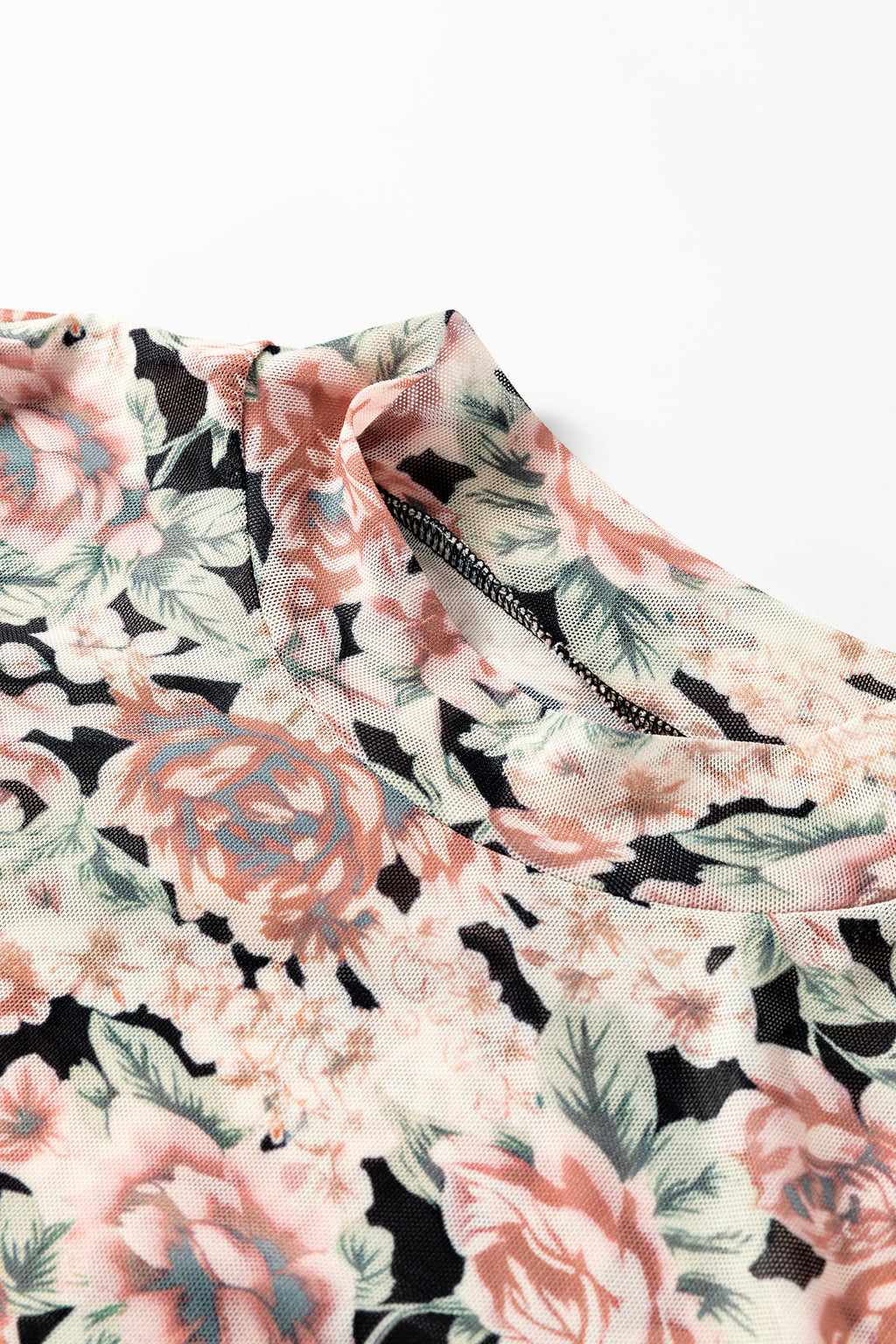 Floral Mesh Long Sleeve