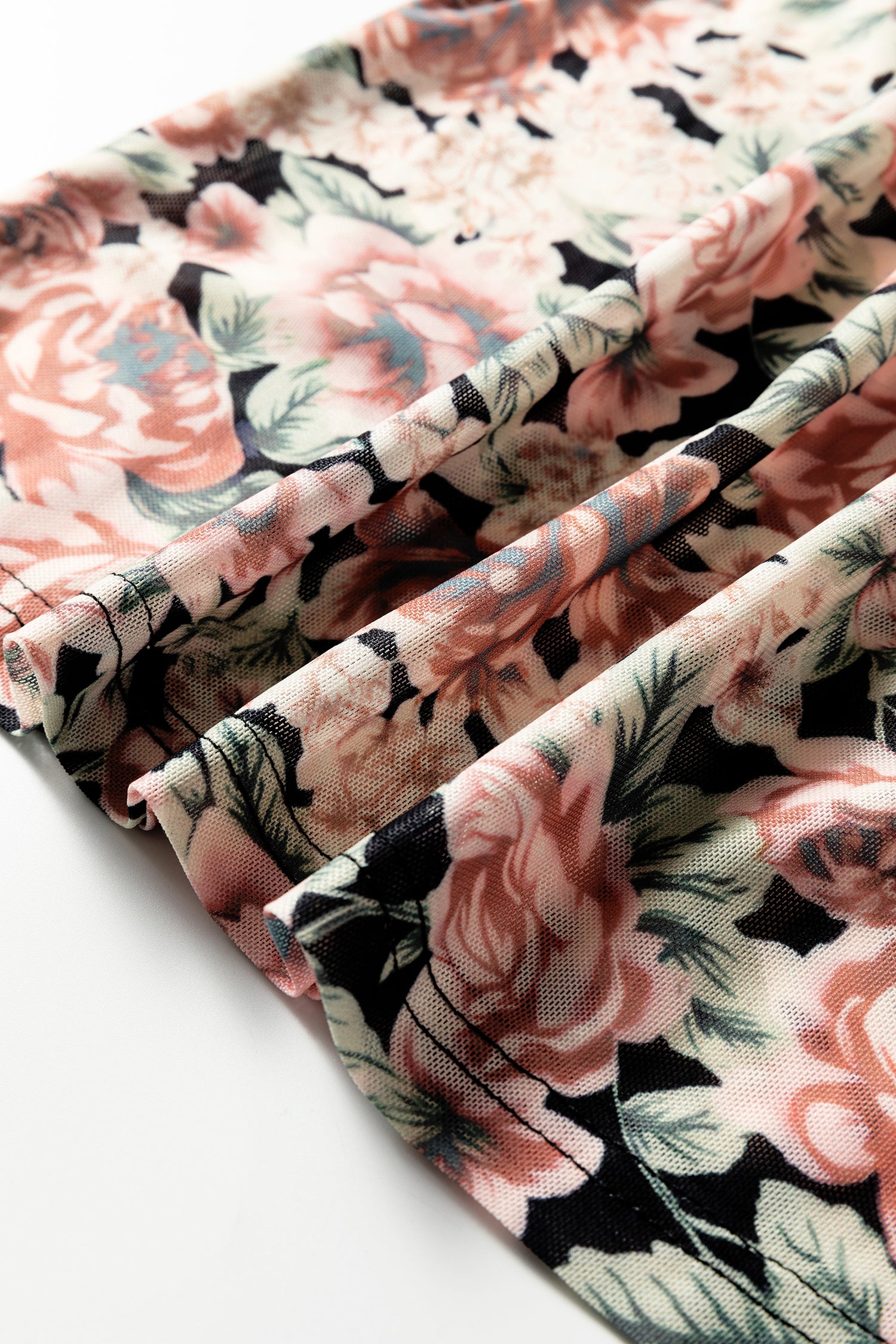 Floral Mesh Long Sleeve